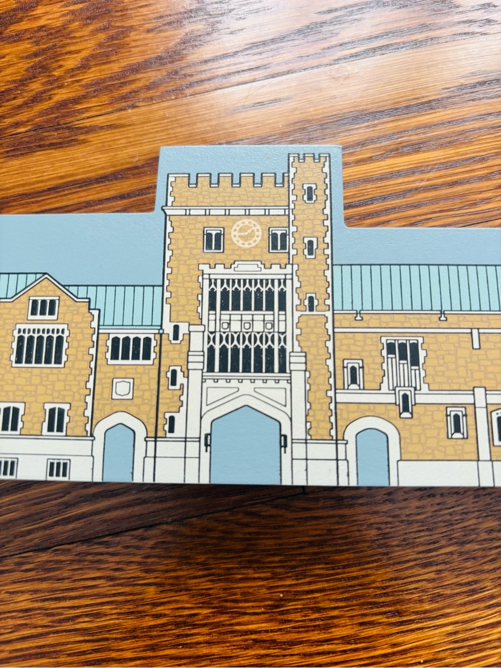 Vintage Vassar College Architectural Shelf Sitter Hometown Collectibles Signed